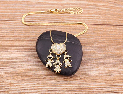 Mother's Love Necklace – 18K Gold Plated